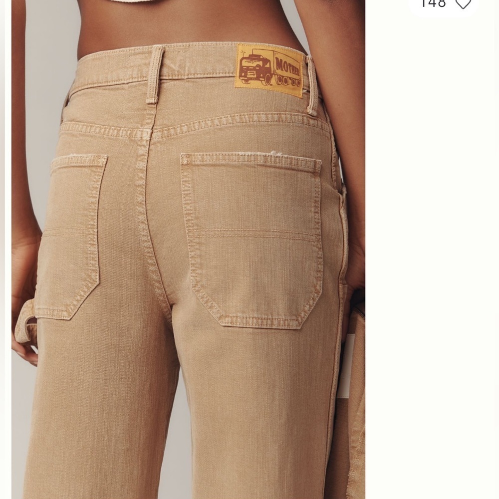 MOTHER Bee’s Knees Stud Finder Wide-Leg Pants Size 28 NWT - Picture 4 of 16